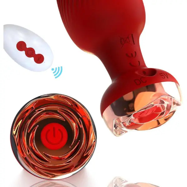 Plug Anal Vibrador Silicona Control Remoto Joya