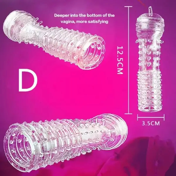 Kit De 5 Fundas Para Pene Con Textura De Silicona