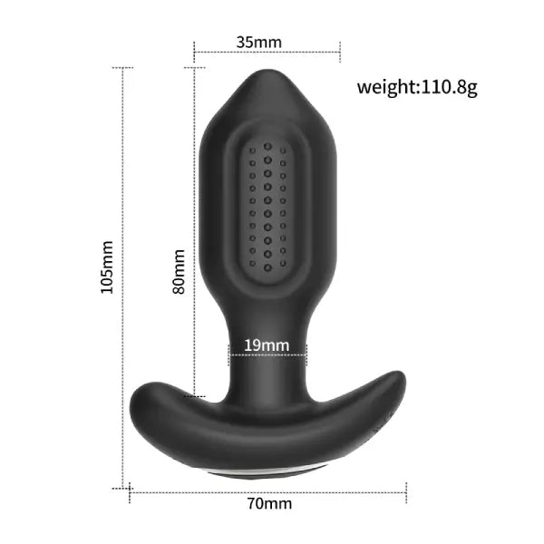 Plug Anal Masajeador Vibrador 360° Control App