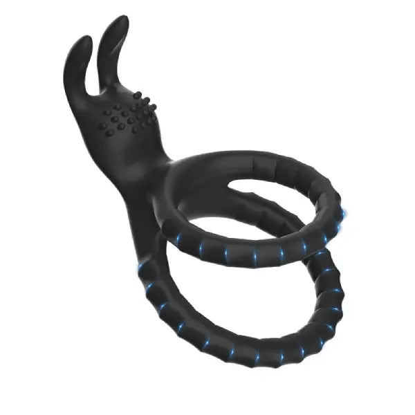 Anillo Para Pene Doble Retardante Con Estimulador De Clítoris