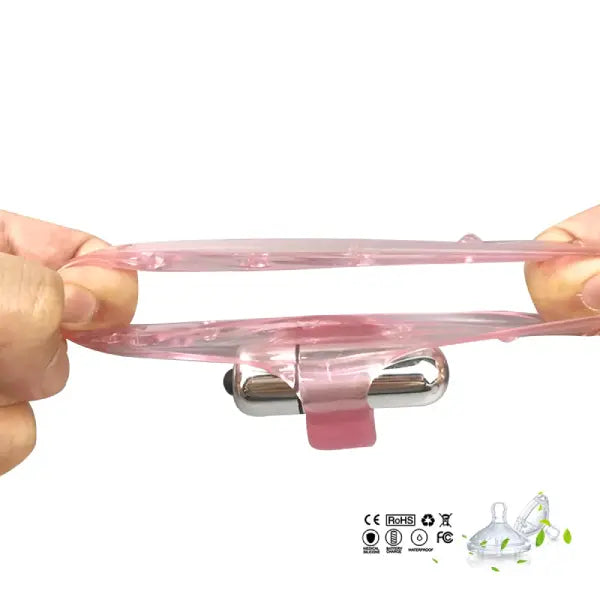 Anillo Vibrador Con Funda Estimuladora Texturizada