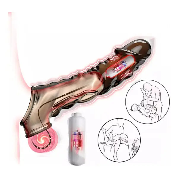 Funda Extensora Vibradora Para Pene Extensión