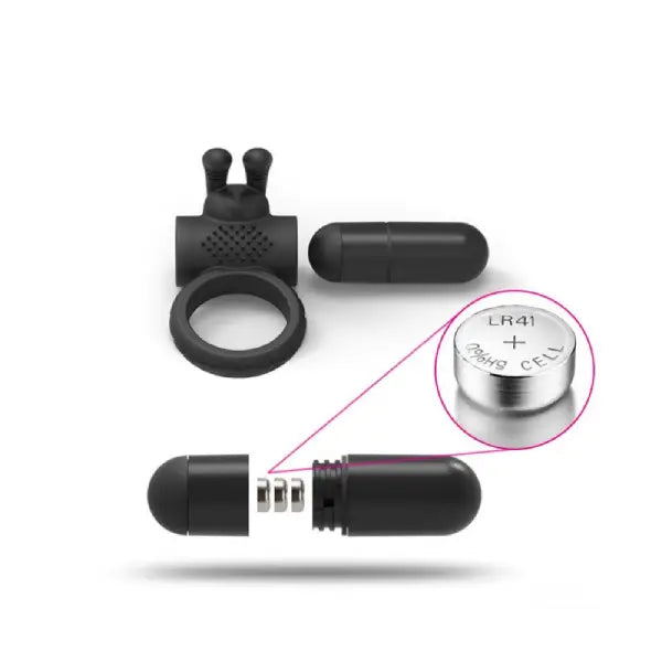 Anillo Vibrador Doble Con Estimulador De Clítoris Silicona