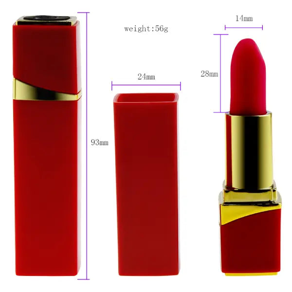 Mini Vibrador Masajeador Tipo Labial 10 Velo Lujo