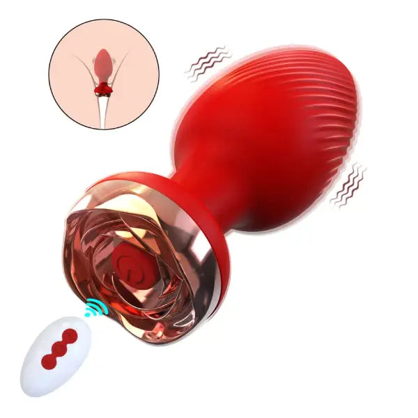 Plug Anal Vibrador Silicona Control Remoto Joya