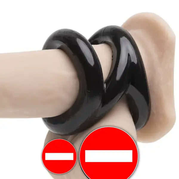 Anillo Doble Para Pene Tipo Funda Estimulador