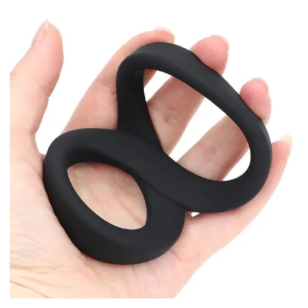 Anillo Doble De Silicona Pene Y Testículos