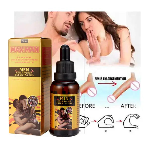 Aceite Max Man Esencial Agrandador Masculino Dureza Rígida