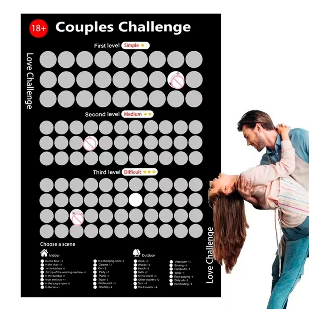 Poster Raspadito De Retos Para Parejas Juego Adultos Regalo