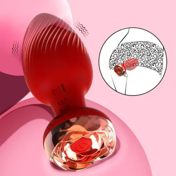 Plug Anal Vibrador Silicona Control Remoto Joya