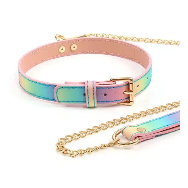 Correa De Sujecion Collar Con Cadena Bdsm