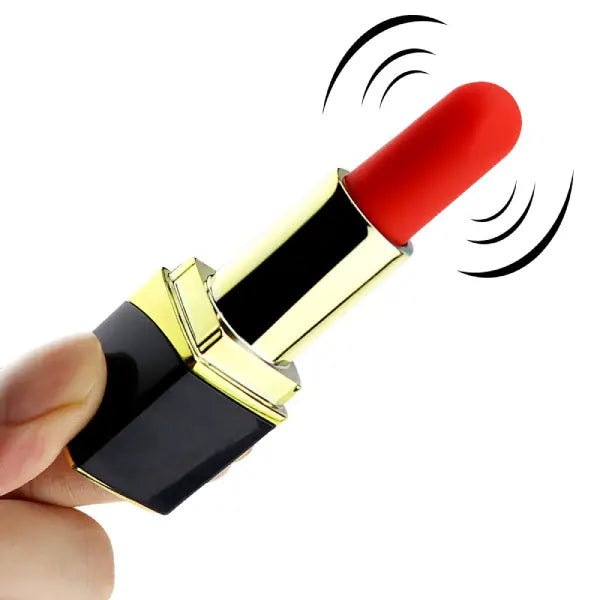Mini Vibrador Masajeador Tipo Labial 10 Velo Lujo