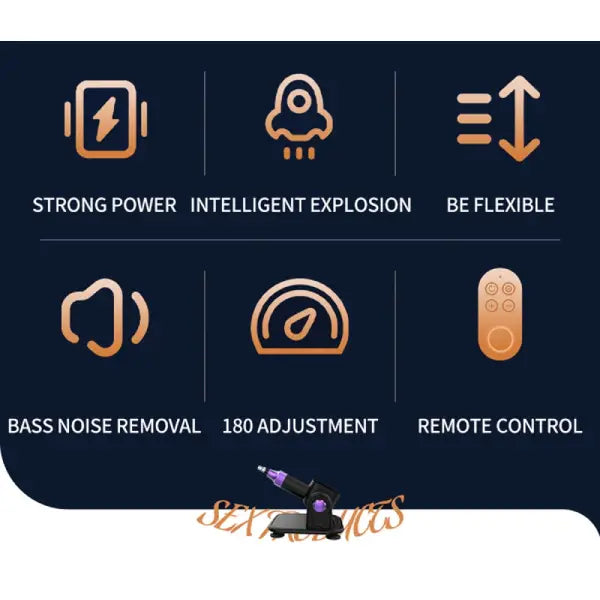 Potente Máquina Sexual Automática Sex Machine Telescópico