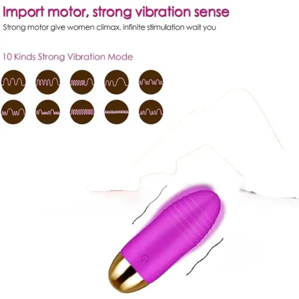 Huevo Vibrador Inalámbrico Con Control Remoto