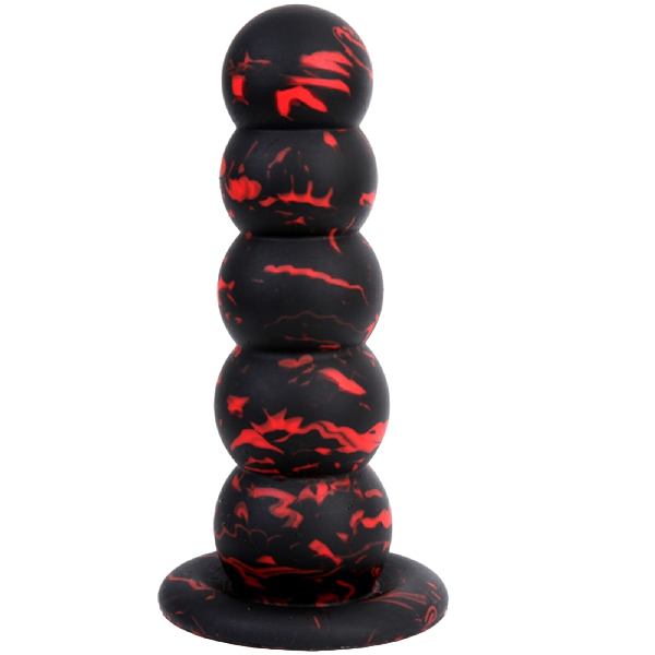 Plug Dilatador Anal Dildo Bolitas Silicon Liquido Gradual L