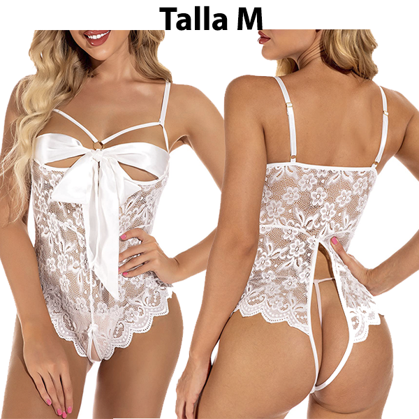 Sexy Body Halter con Abertura Blanco