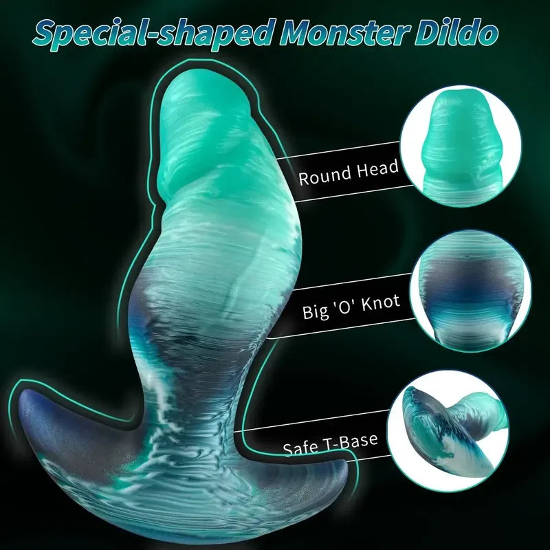 Plug Anal Enorme Silicona Líquido Suave Monstruo Alien