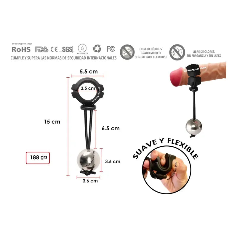 Anillo Para Pene Alargador Sistema De Pesas 1