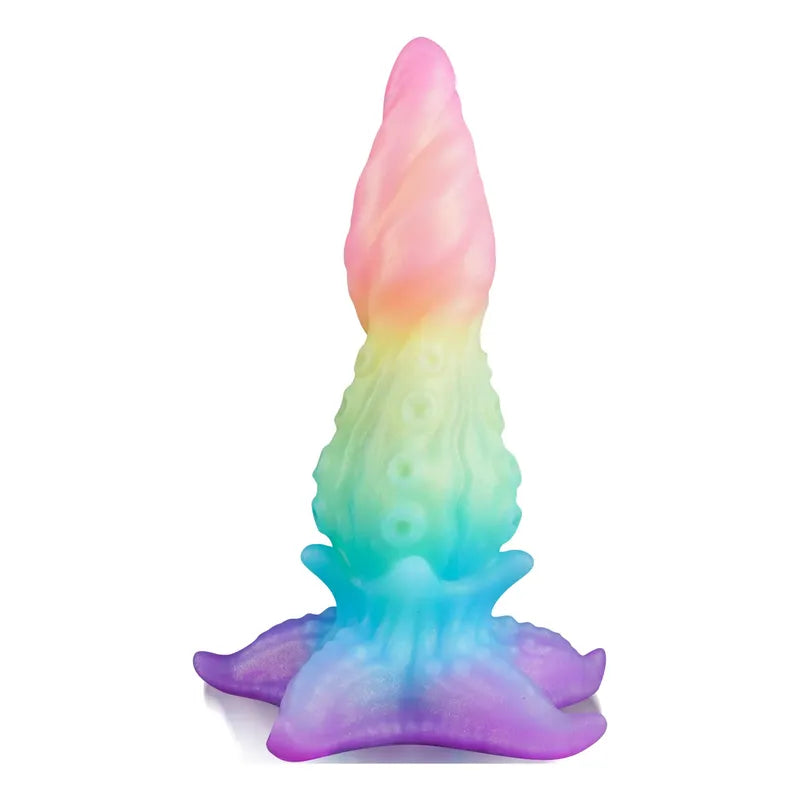 Dildo Pulpo Silicona Líquido Suave Ventosa Monstruo Alien