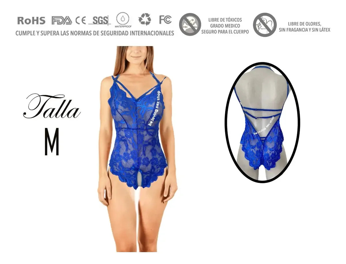 Sexy Lenceria Erótica Con Abertura Bodystocking Encaje Body