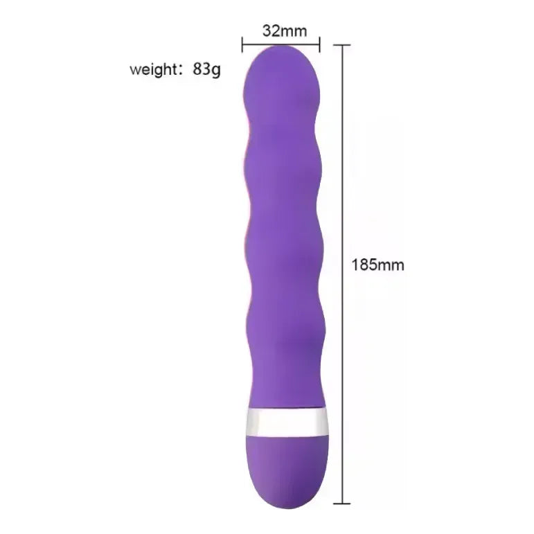 Vibrador Masajeador Personal Ondulado Rosa