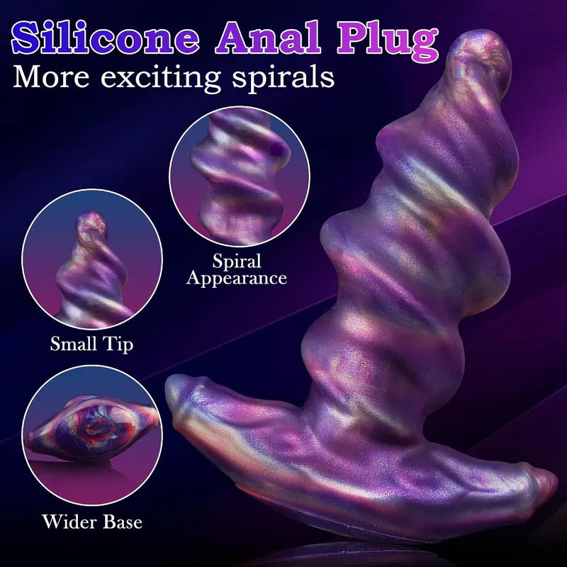 Plug Anal Enorme Silicona Líquido Suave Monstruo Alien