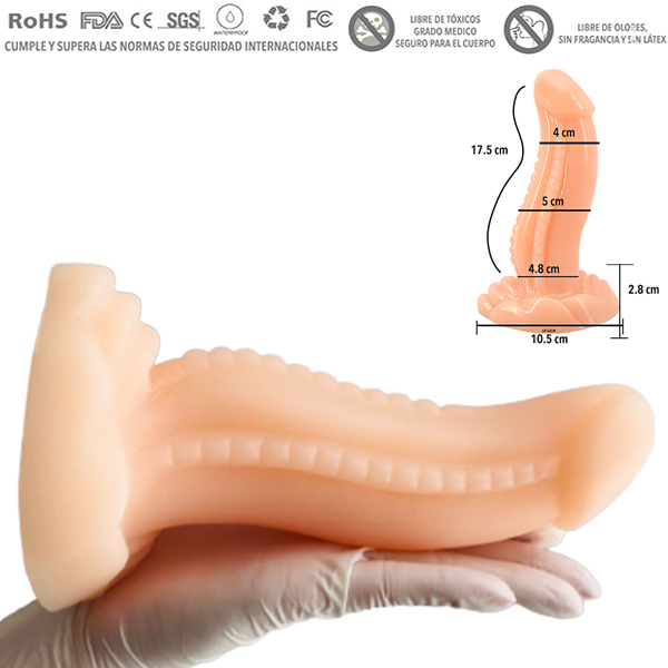 Dildo Curvo Monster Pulpo 17.5 cm
