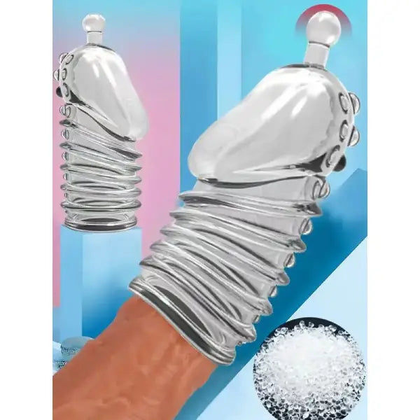 Media Funda Para Pene Extensora Con Textura