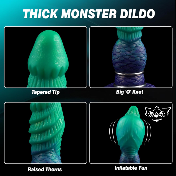 Dildo Plug Monster Anal Inflable 7.56 Inch