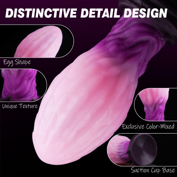 Plug Tapon Anal Premium Suave Silicona Huevo de monstro M