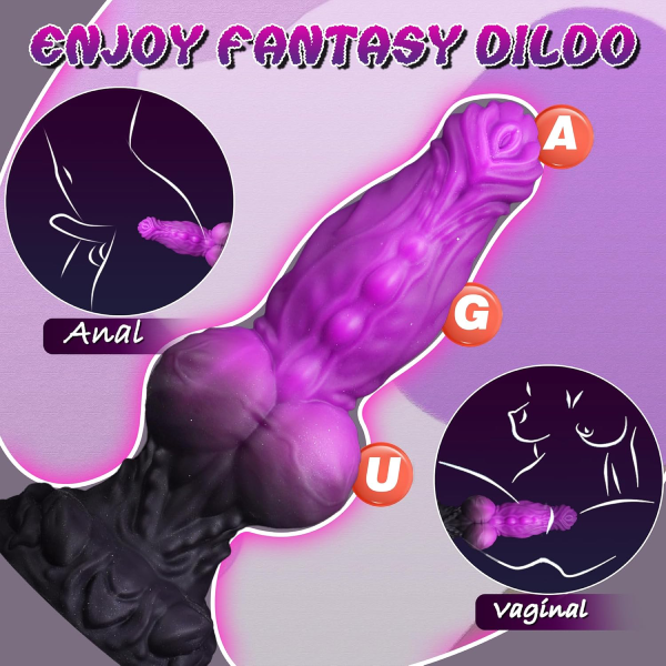 Dildo Gradual Silicona Líquido Suave Ventosa Alien 9.05 Inch