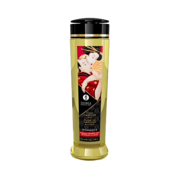 Aceite para Masajes Vino Espumoso De Fresa 8oz Shunga Erotic Art
