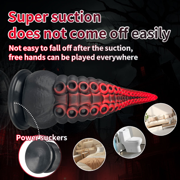 Dildo Silicona Líquido Suave Ventosa Alien Pulpo S 7 Inch
