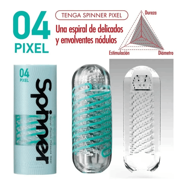 Masturbador Luxe Giratorio Tenga Pixel