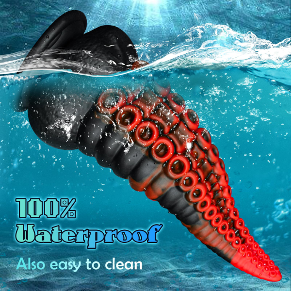 Dildo Silicona Líquido Suave Ventosa Alien Pulpo L 9 Inch