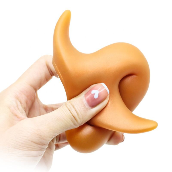 Plug Tapon Juguete Sexual Anal Premium Silicona Curvo XL