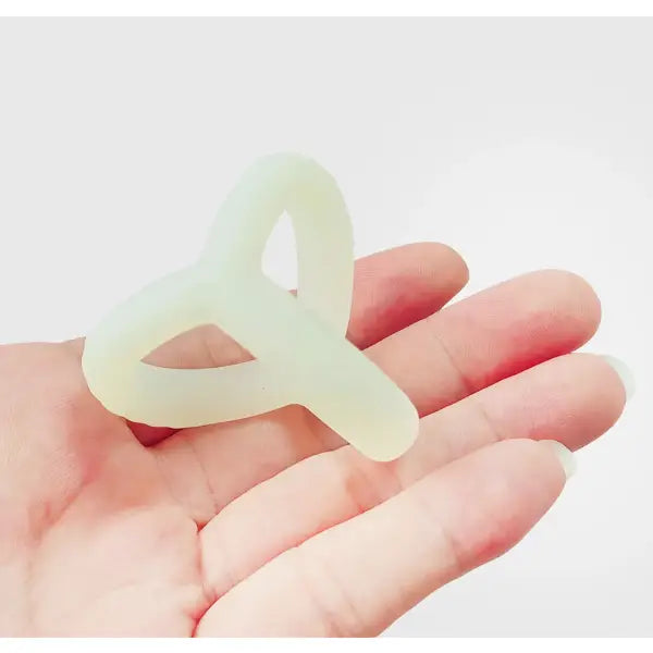 Anillo Triple Para Pene Tipo Funda Estimulador Fosforescente