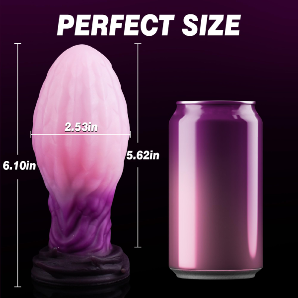 Plug Tapon Anal Premium Suave Silicona Huevo de monstro M