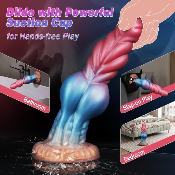 Dildo Silicona Líquido Suave Ventosa Monstruo Alien 8.3 Inch