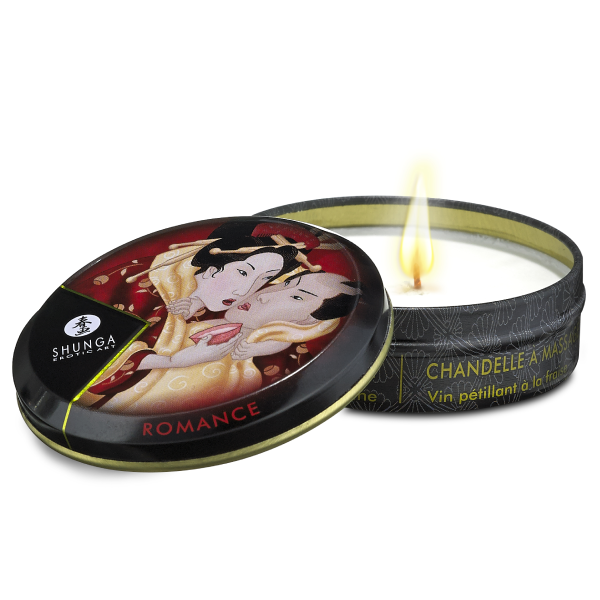 Vela Shunga Exotic Art Vino Espumoso de Fresa 1 OZ
