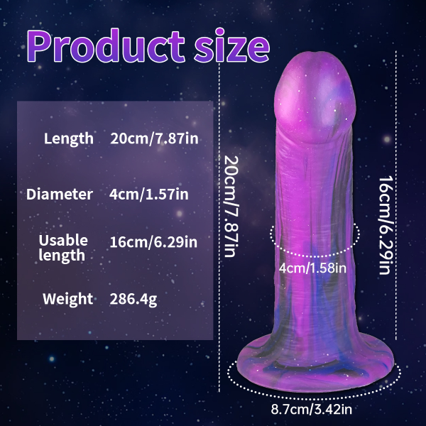 Dildo Silicona Líquido Suave Ventosa Monstruo Alien 7.87 Inch