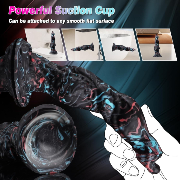 Dildo Silicona Líquido Suave Ventosa Monstruo Alien 8.46 Inch