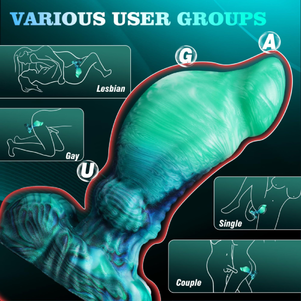Plug Alien Anal Premium Suave Silicona Juguete Sexual  6.49 Inch