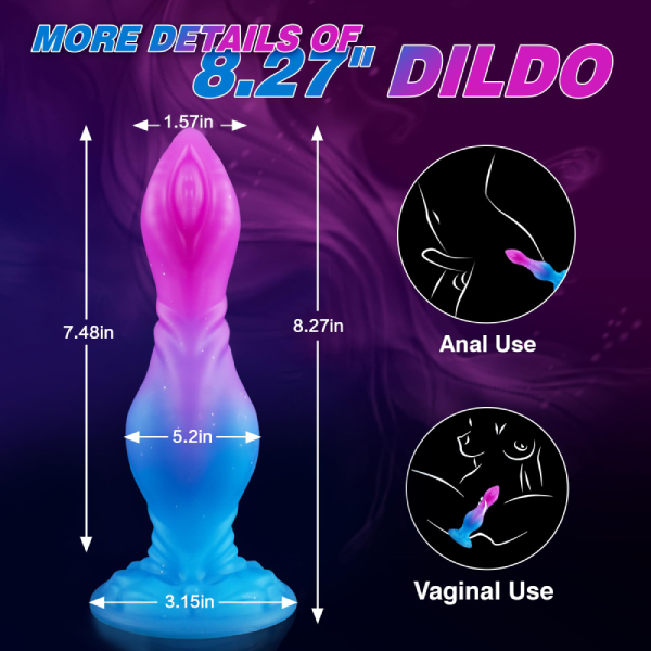 Dildo Silicona Líquido Suave Ventosa Monstruo Alien 7.48 Inch