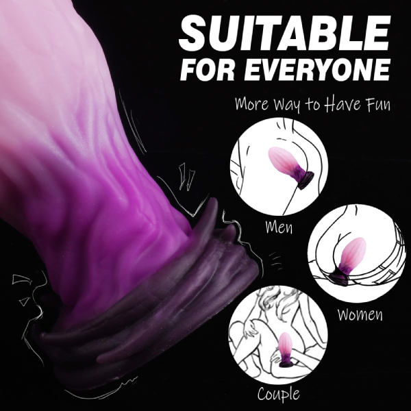 Plug Tapon Anal Premium Suave Silicona Huevo de monstro M