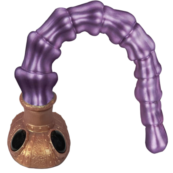 Dildo Alien Silicona Líquido Ventosa Gradual Largo L