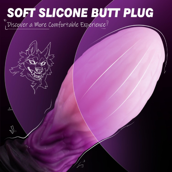 Plug Tapon Anal Premium Suave Silicona Huevo de monstro M