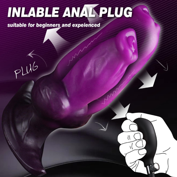 Plug Tapon Anal Silicon Liquido Juguete Sexual Inflable 6.7 Inch