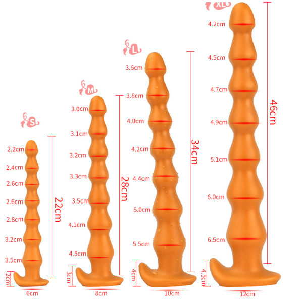 Plug Juguete Sexual Anal Gradual Premium Silicona Largo Fino S