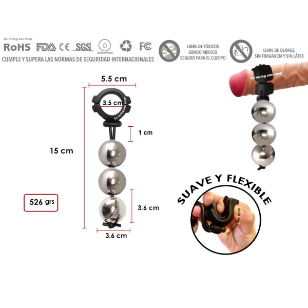 Anillo Para Pene Alargador Sistema De Pesas 3